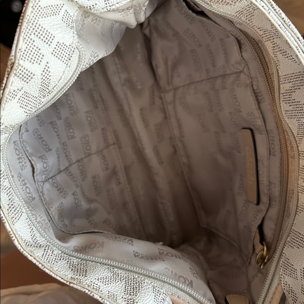 Michael Kors Shoulder Bag - Taupe with Brown Strap - Picture 11 of 11